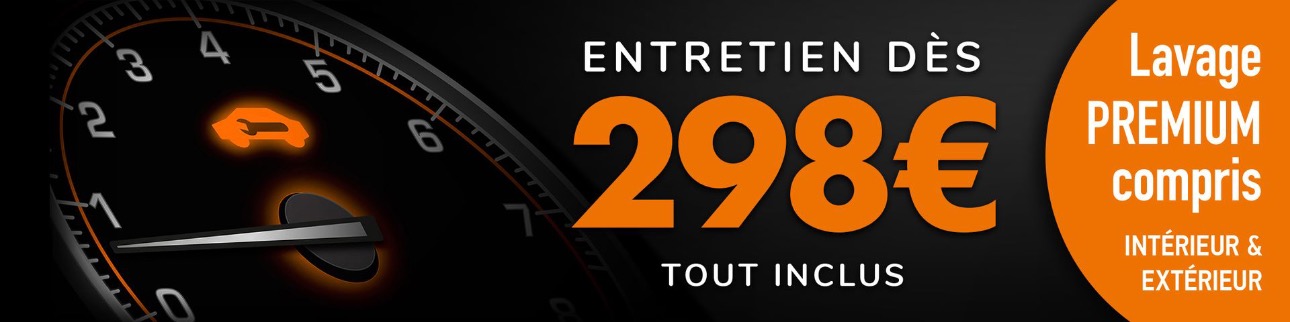 Entretien dès 298€ lavage premium compris